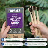 Kids Horse Bristle & Bamboo Toothbrush (4 Pack)