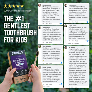 Kids Horse Bristle & Bamboo Toothbrush (4 Pack)