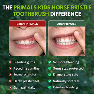 Kids Horse Bristle & Bamboo Toothbrush (4 Pack)